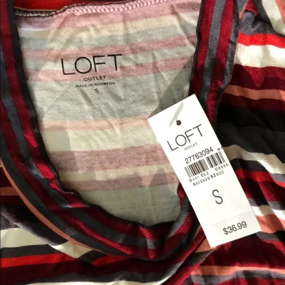 Loft Striped Tank Small NWT - Picture 2 of 3